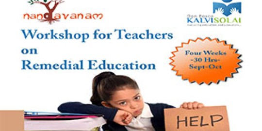 Training Workshop for Teachers on Remedial Education