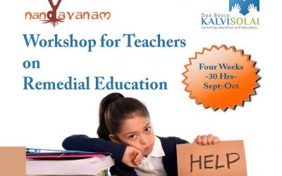 Training Workshop for Teachers on Remedial Education